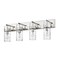 Z-Lite Fontaine 4 Light Vanity, Polished Nickel & Clear 3035-4V-PN - alternate 5